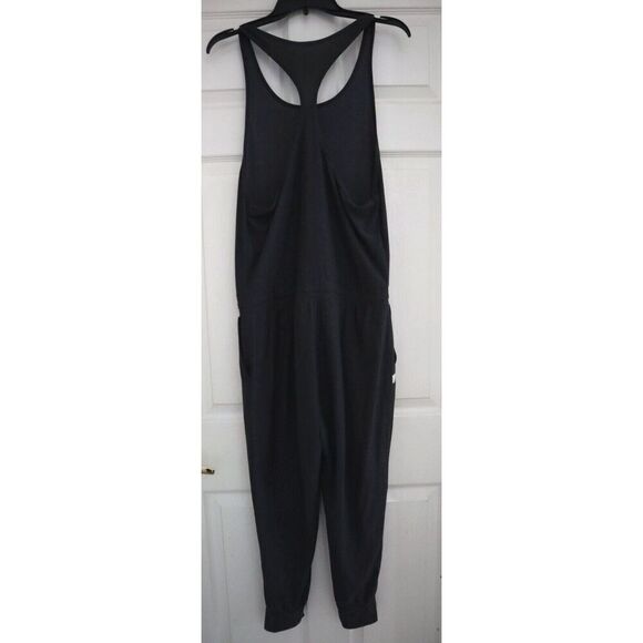 Vuori Women's Sz S Charcoal Gray Heather Racerback One-Piece Lux Jumpsuit - Picture 2 of 10